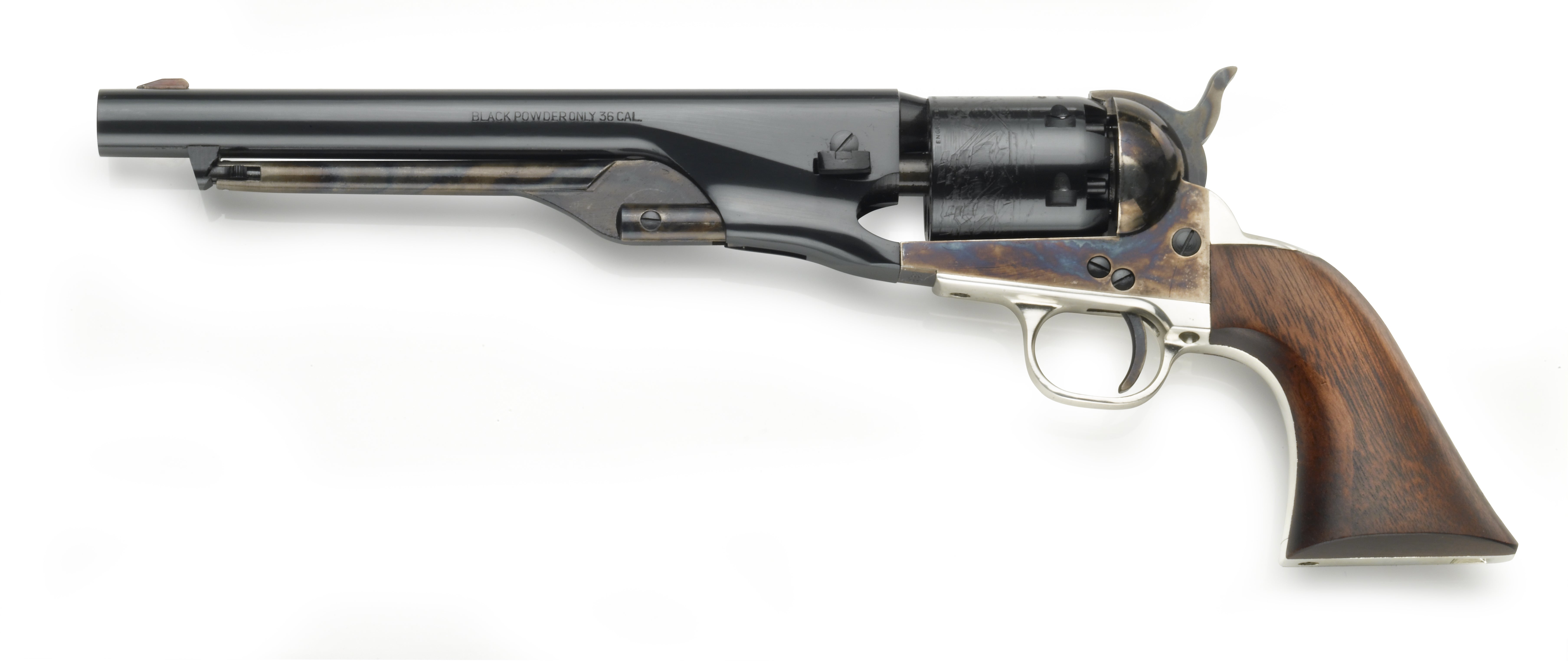 Revolver à poudre noire PIETTA 1861 Navy Civilian acier jaspé .36 PN