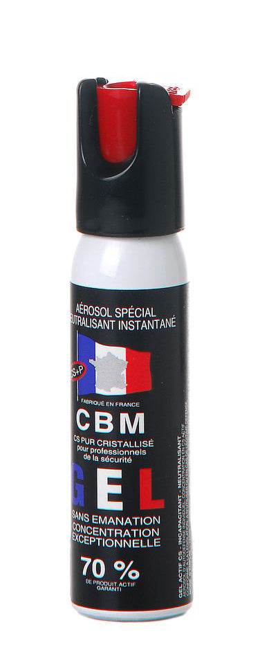 Bombe Gel de Défense CBM CS 25 ml Capot 1/4 de To