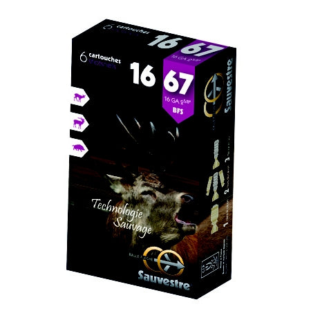 Balles SAUVESTRE BFS 16/67 22,5 g – Lot de 60 cartouches