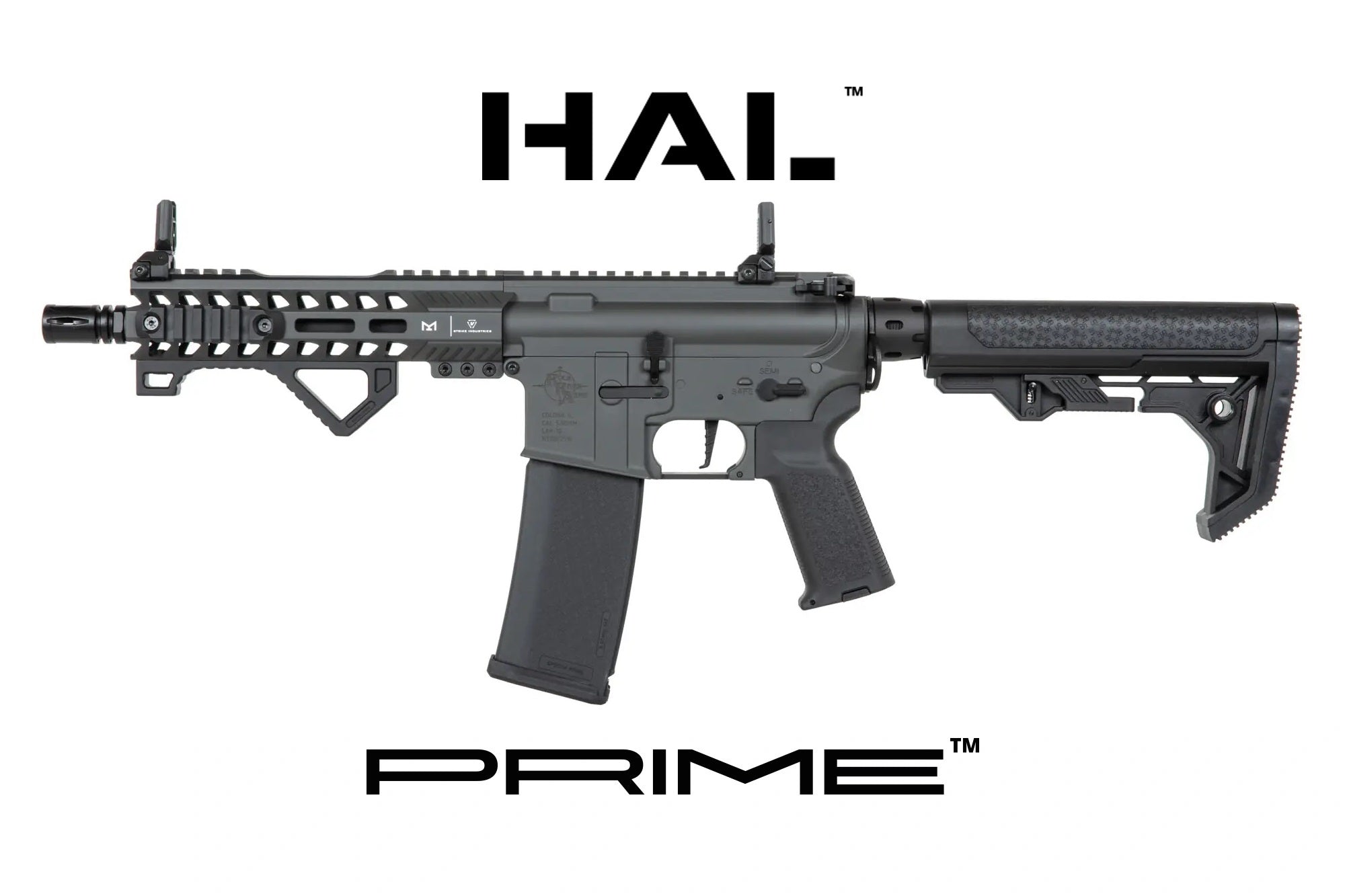 Réplique airsoft AEG SPECNA ARMS SA-P17 PRIME RRA Light Ops HAL Brushless Grise – 6 mm BB