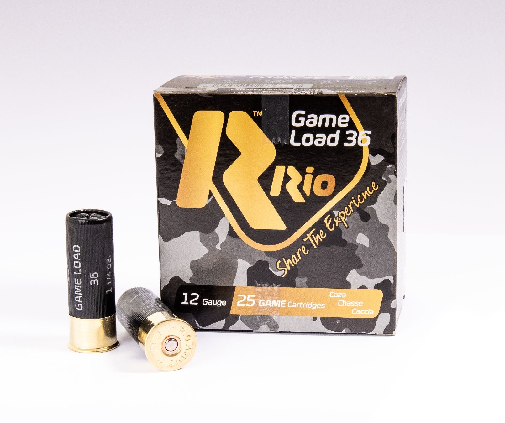 Cartouches RIO Game Load 36 12/70 36 g plomb n°4 bourre à jupe – Lot de 500 cartouches