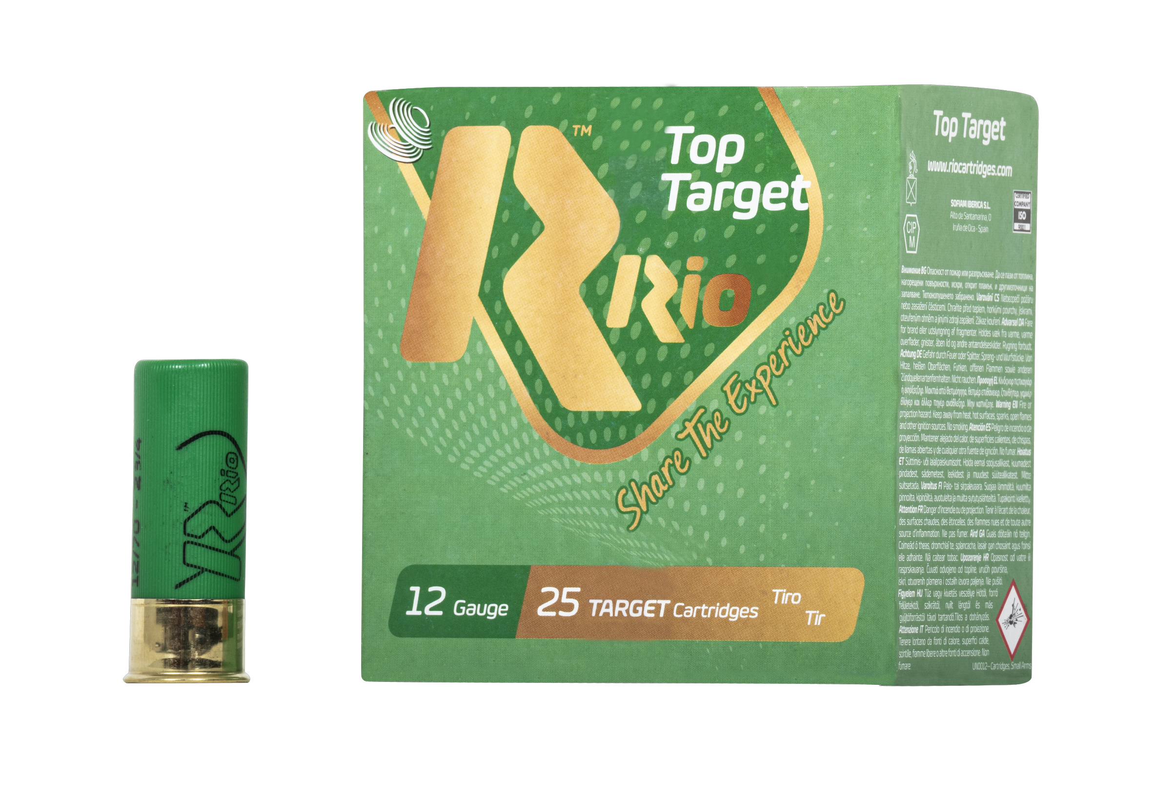 Cartouches RIO Top Target 28 12/70 28 g plomb n°7,5 bourre à jupe – Lot de 300 cartouches