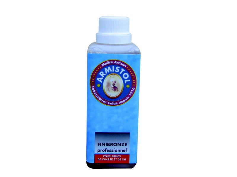 Armistol – Lot de 10 Finibronze 120 ml – Finition bronzage pour canons – Noir de jais