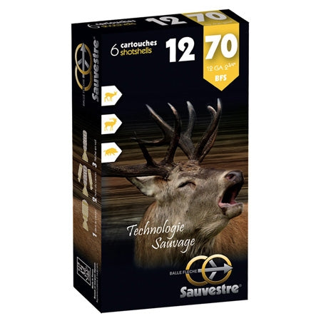 Balles SAUVESTRE BFS 12/70 26 g – Lot de 60 cartouches
