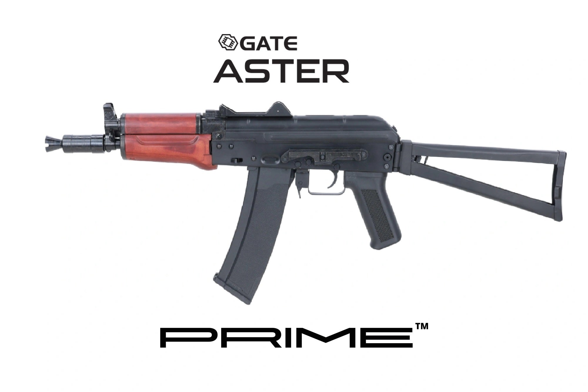 Réplique airsoft AEG SPECNA ARMS SA-PJ17 PRIME AK BLDC GATE ASTER 6 mm Noire / Bois