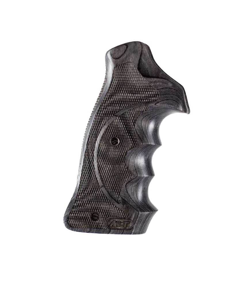 Poignée bois laminé MBT GRIPS Sport pour revolver SMITH & WESSON K/L grise