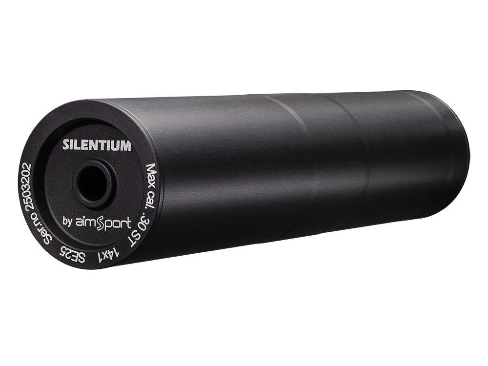 AIMSPORT SILENTIUM 7.7 M14x1 – Modérateur de Son Calibre .30 – 28 à 30 dB