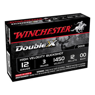 Cartouches WINCHESTER Double X Buckshot 12/76 chevrotine 12 grains 00 – Lot de 200 cartouches