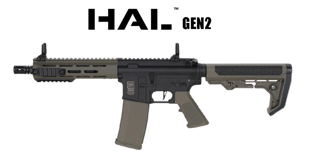 Réplique airsoft SPECNA ARMS SA-F14 FLEX Gen.2 HAL ETU 6 mm AEG Olive
