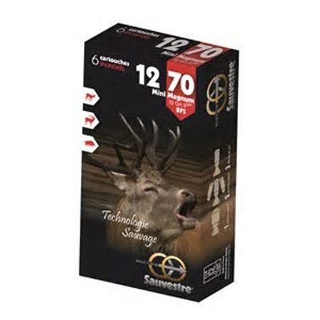Balles SAUVESTRE BFS Mini Magnum 12/70 22,5 g – Lot de 60 cartouches