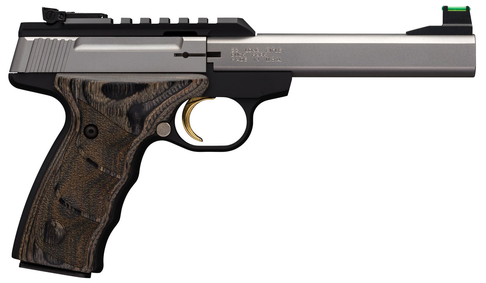 Pistolet BROWNING Buck Mark Plus Stainless UDX Calibre .22 LR – 10 Coups