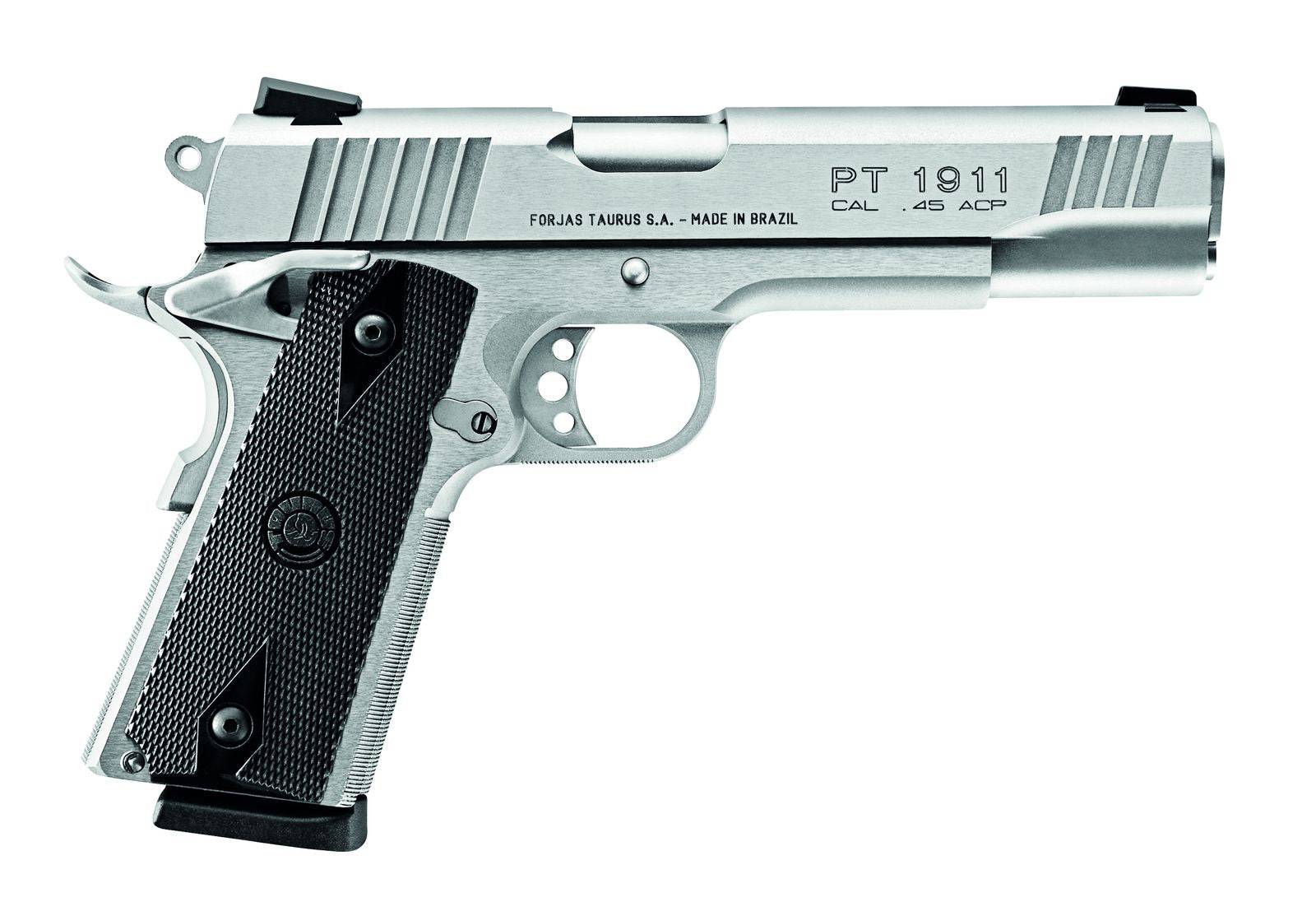 PISTOLET TAURUS PT1911 MATTE STAINLESS STEEL 45ACP