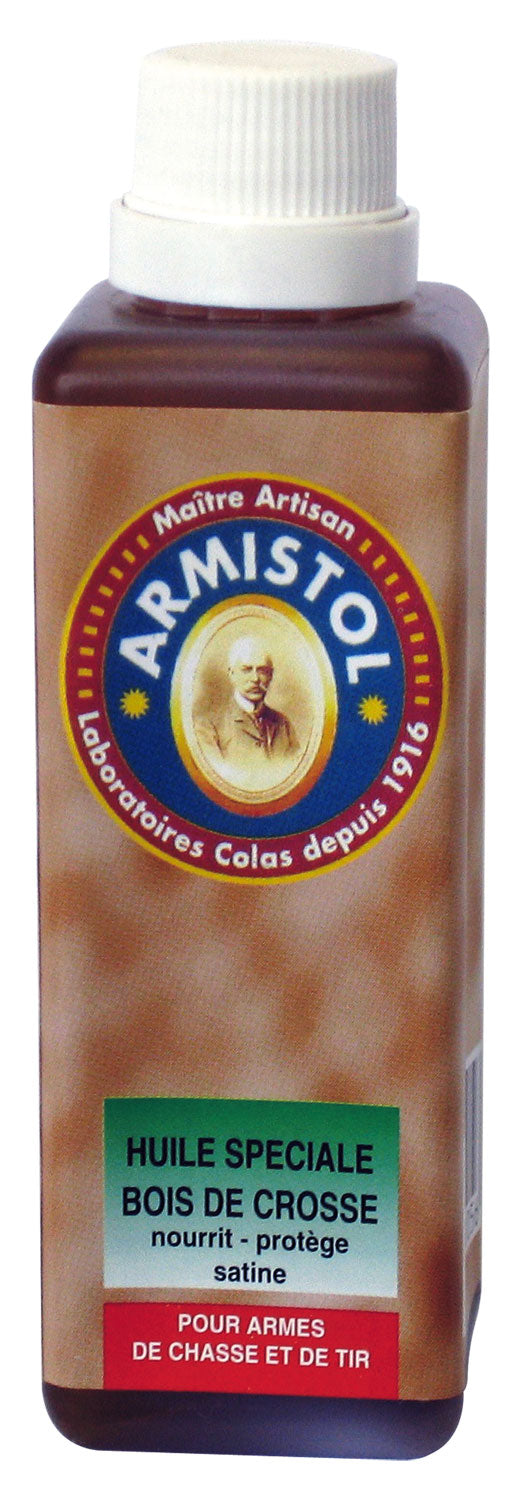 Armistol – Lot de 10 huiles pour bois de crosse 120 ml – Entretien, protection et restauration des bois d’armes