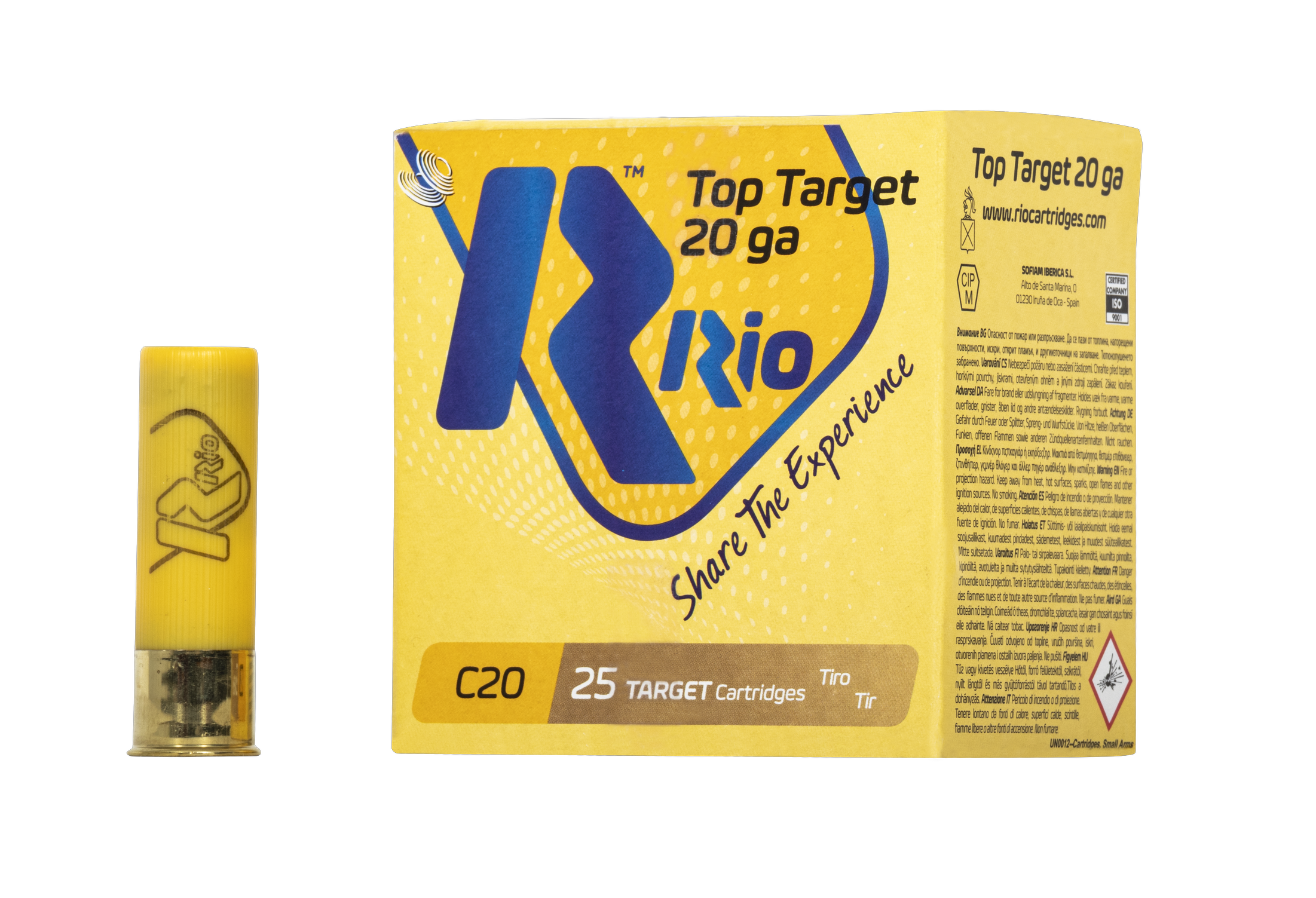 Cartouches RIO Top Target 28 12/70 28 g plomb n°8 bourre à jupe – Lot de 300 cartouches