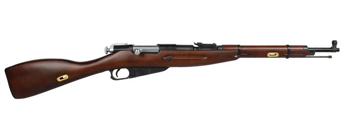 Réplique airsoft S&T Mosin-Nagant M1938 Spring 6 mm bois véritable – Fusil à verrou