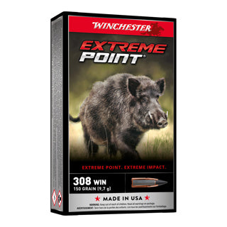 MUNITIONS WINCHESTER .308 WINCHESTER EXTREME POINT 150 GR – LOT DE 200 CARTOUCHES
