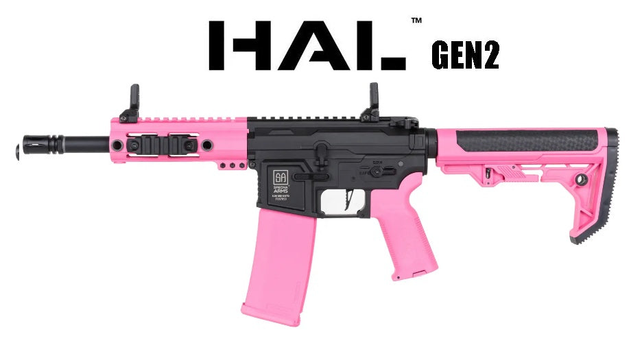 Réplique airsoft AEG SPECNA ARMS SA-F04-RL FLEX Gen.2 BLDC HAL ETU Light Ops 6 mm Rose