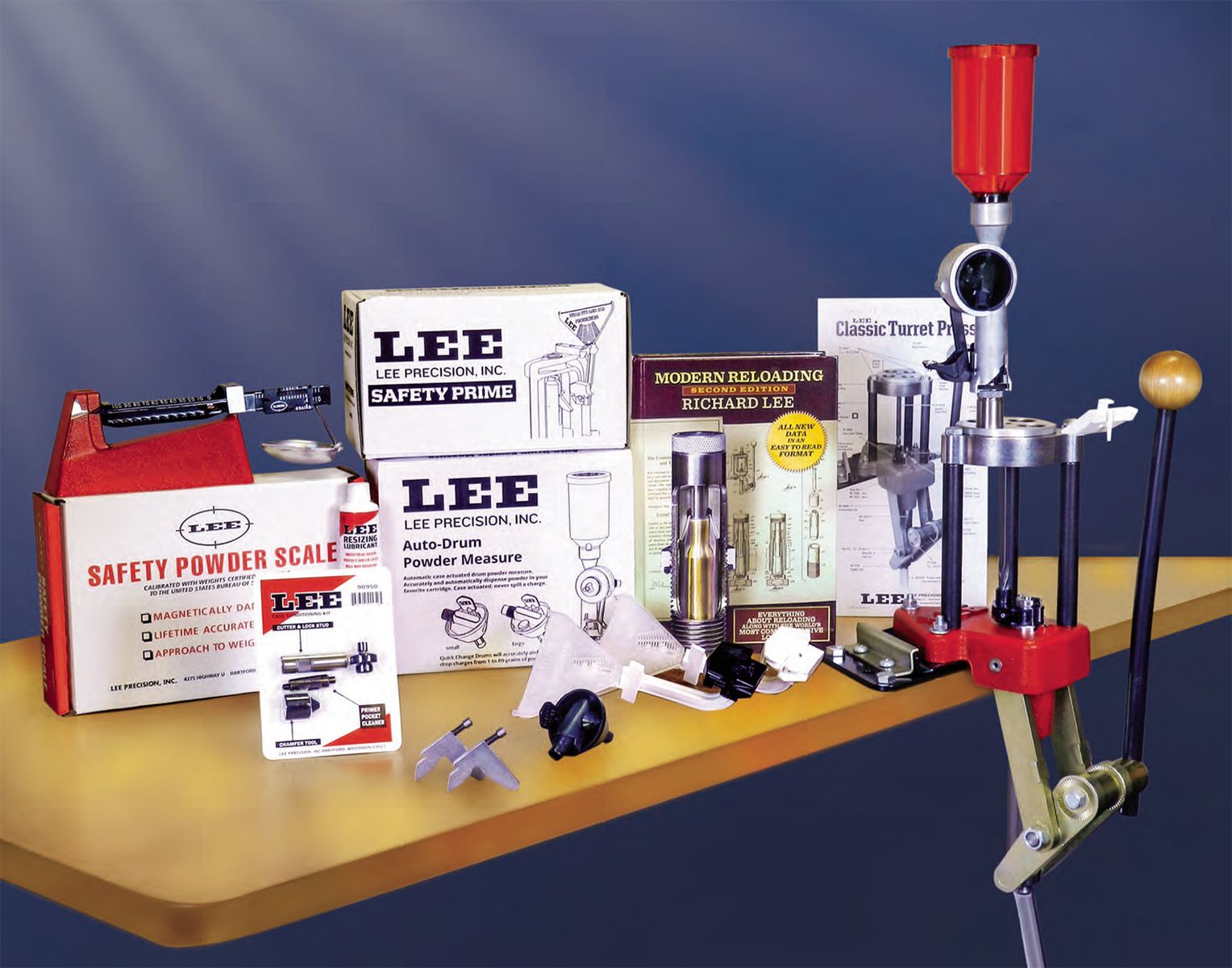 Kit presse de rechargement LEE PRECISION Classic Turret 4 positions