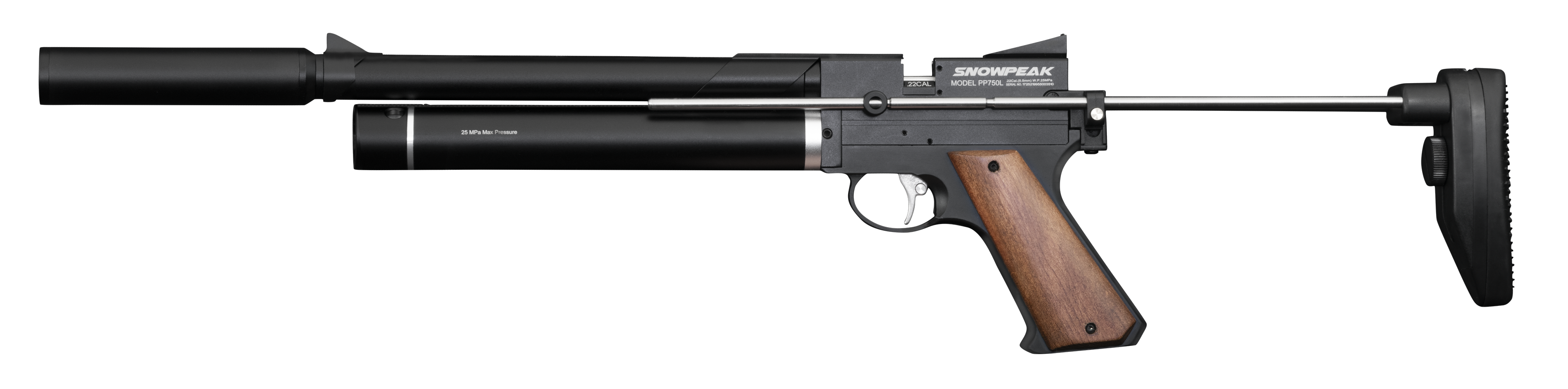 Pistolet PCP SNOWPEAK PP750L 5.5mm 18 J