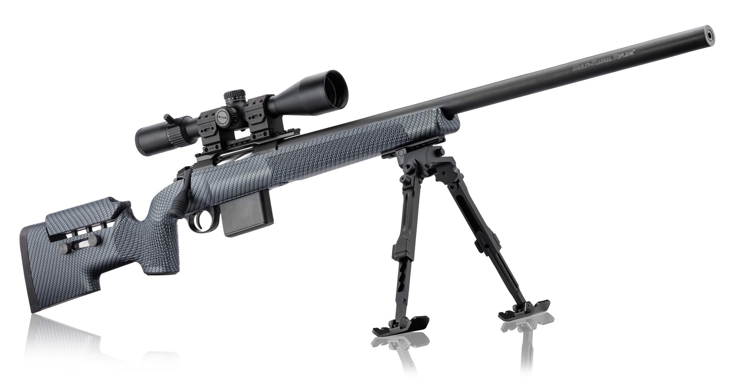 Pack TLD carabine BCM RUBIS TACTICAL Carbon .308 Win canon 71 cm + lunette FFP 6-24x50 + bipied