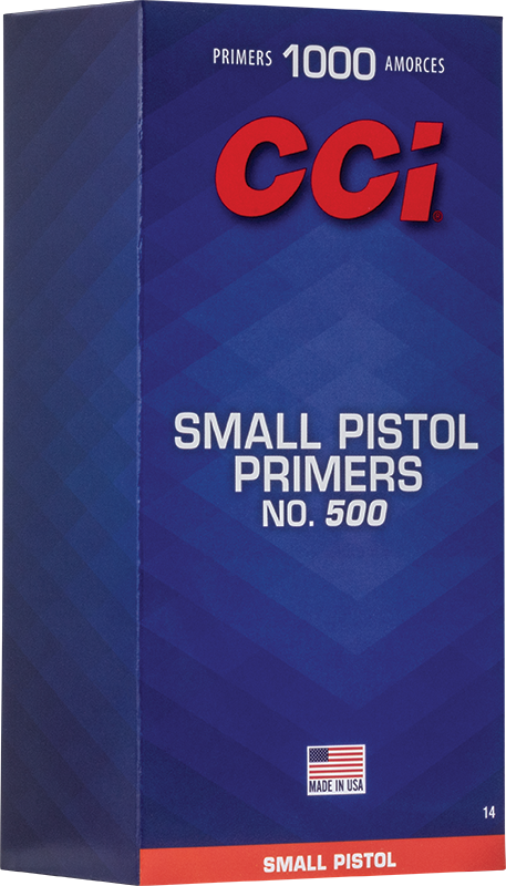 Amorces CCI Standard Small Pistol N°500 Boîte de 1000