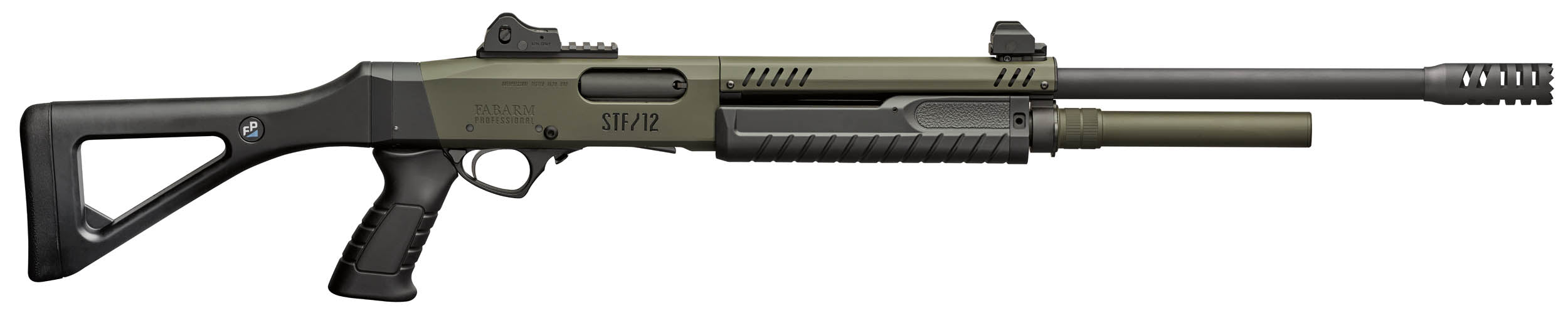 Fusil à pompe FABARM STF 12 Pistol Grip Mil Spec Green canon 61 cm cal. 12/76