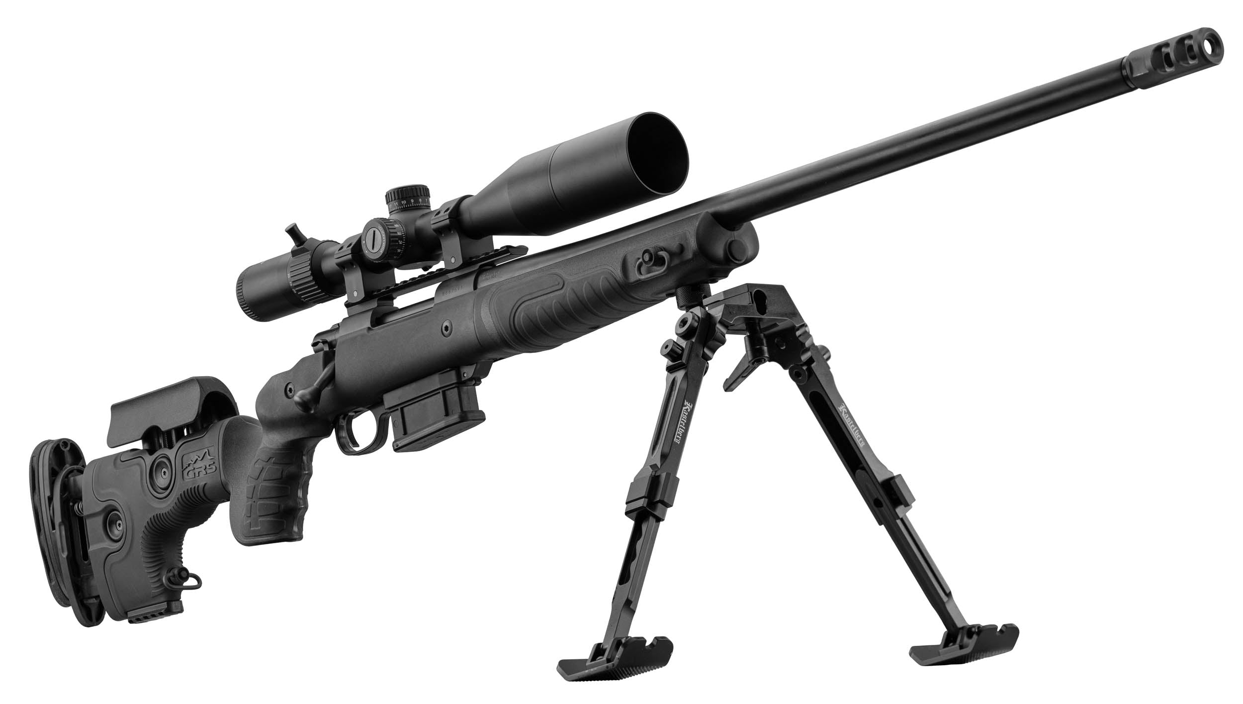 Pack carabine HOWA 1500 GRS Bifrost .308 Win canon 24'' + lunette 6-24x50 FFP + frein de bouche + bipied