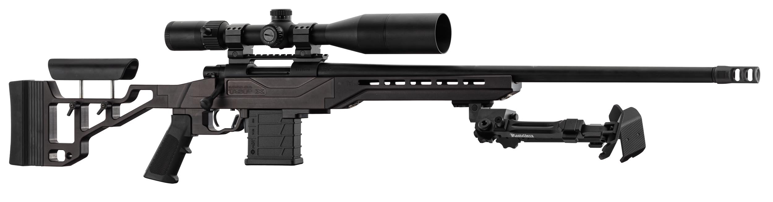 Pack carabine HOWA 1500 TSP-X 6.5 Creedmoor canon lourd 24’’ + lunette 6-24x50 FFP + bipied