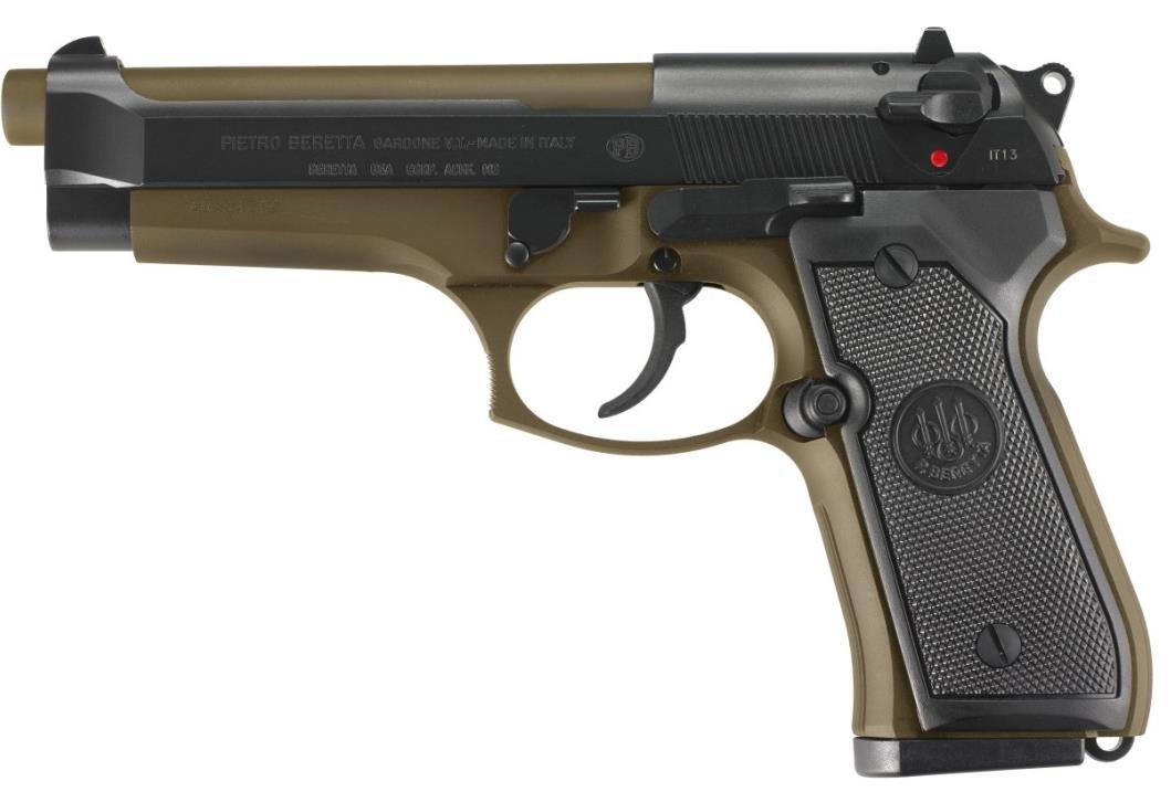Pistolet BERETTA 92FS Bronze Edition 9x19 mm Canon 125 mm Chargeur 15 Coups