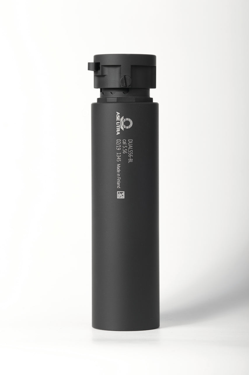 Silencieux ASE UTRA Dual 556-BL cal .223 / 5.56 mm BoreLock Cerakote noir