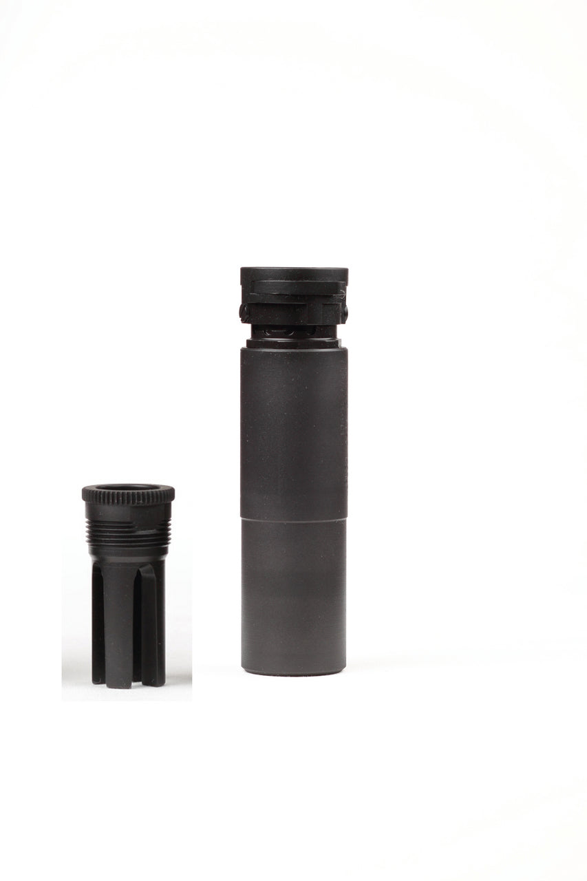 Silencieux ASE UTRA Jet-Z CQBS-BL cal .223 / 5.56 mm BoreLock M13x1 gauche avec cache-flamme Hiper