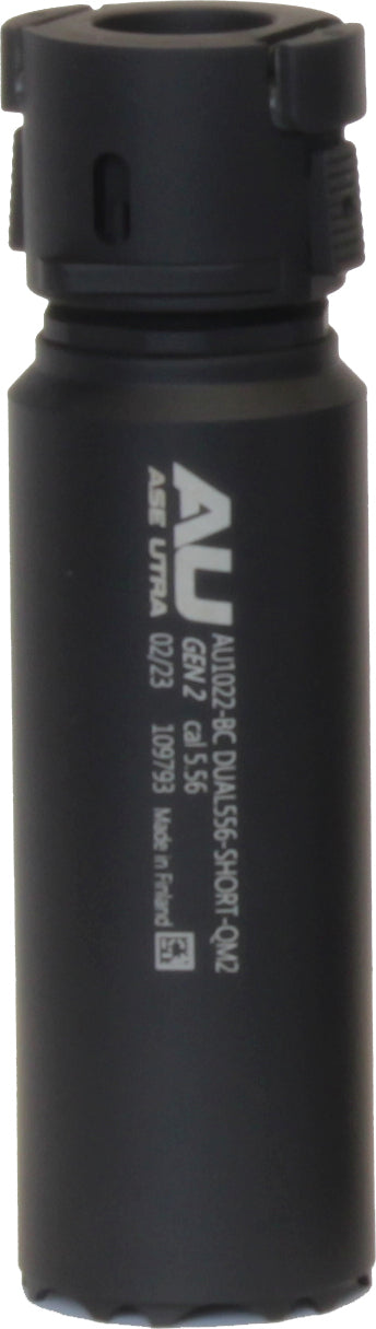 Silencieux ASE UTRA Dual 556-S-QM2 cal. 5.56 mm BoreLock Cerakote noir compact montage A1/A2