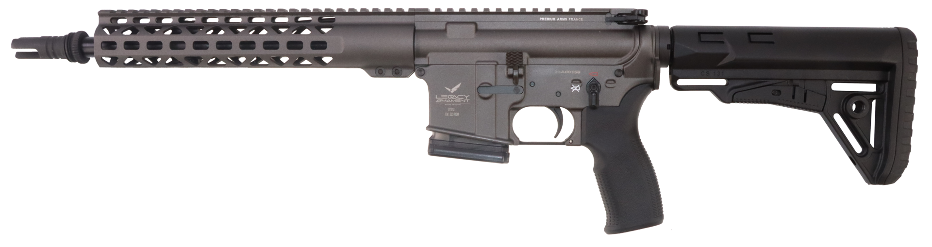 Carabine semi-automatique LEGACY ARMAMENT AR EXTREME Custom Level 1 Tungsten Grey cal.223 Rem canon 8