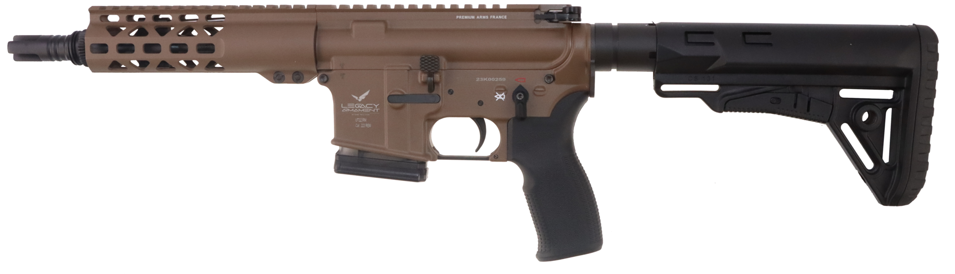 Carabine semi-automatique LEGACY ARMAMENT AR EXTREME Custom Level 1 FDE cal.223 Rem canon 8