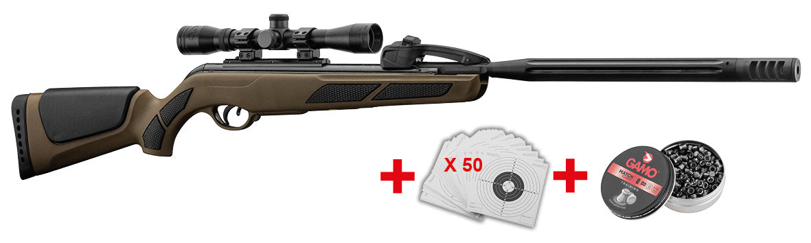 Carabine à Plomb GAMO Swarm Maxxim IGT OD 19,9J Calibre 4,5 mm 10 Coups avec Lunette 4x3