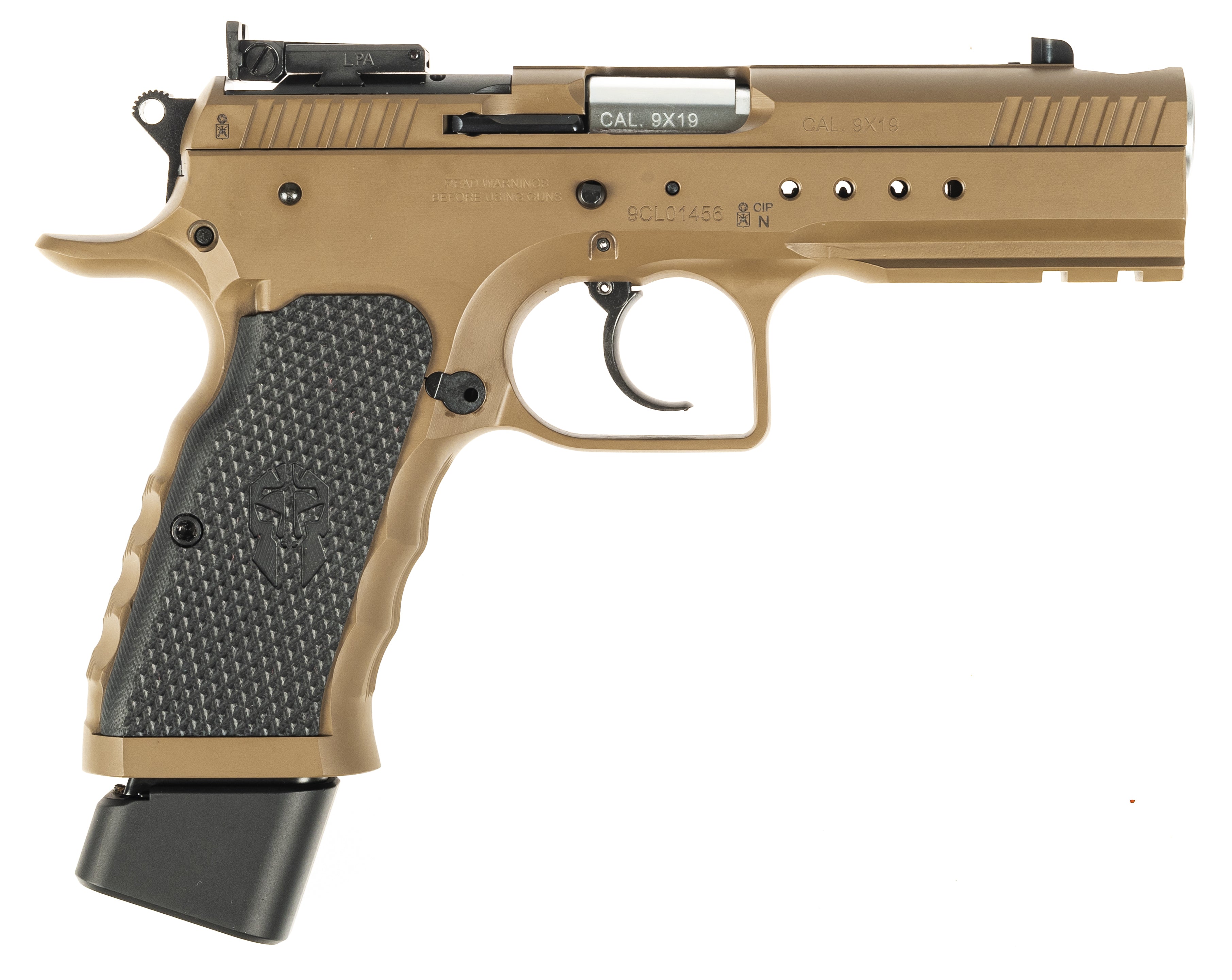 PISTOLET TANFOGLIO HEPTAGON TACTICAL K OPTIC READY FDE 9X19