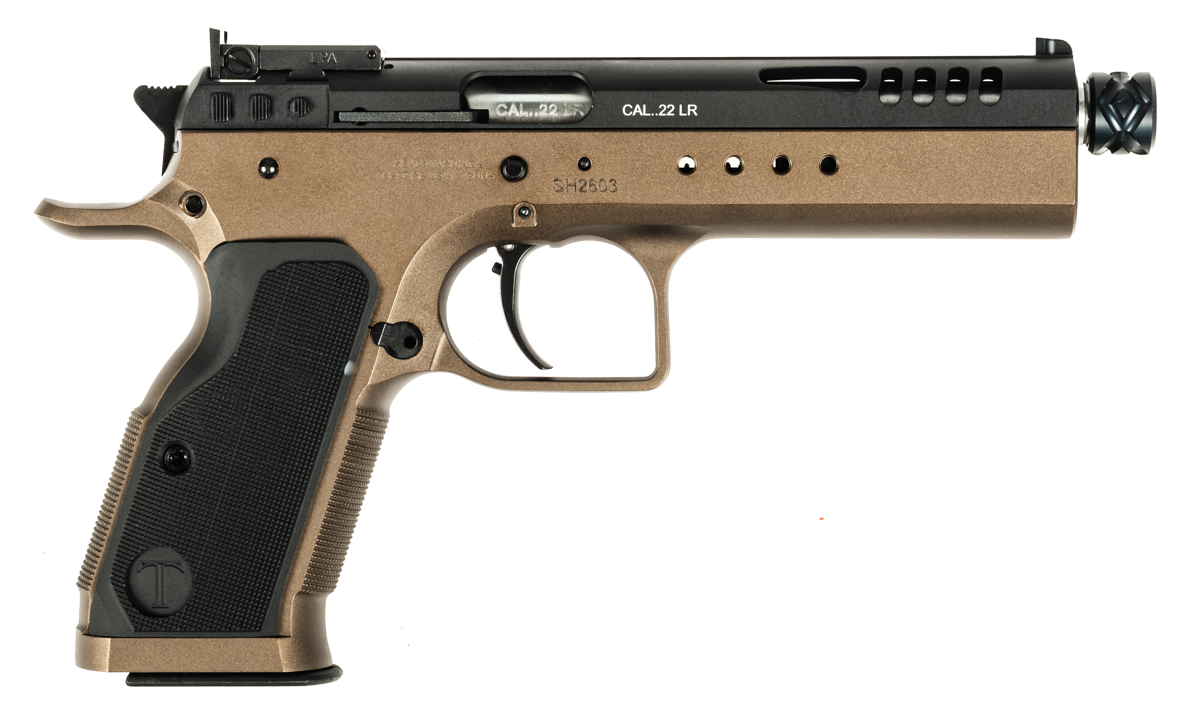 Pistolet TANFOGLIO LIMITED Duotone calibre 22Lr