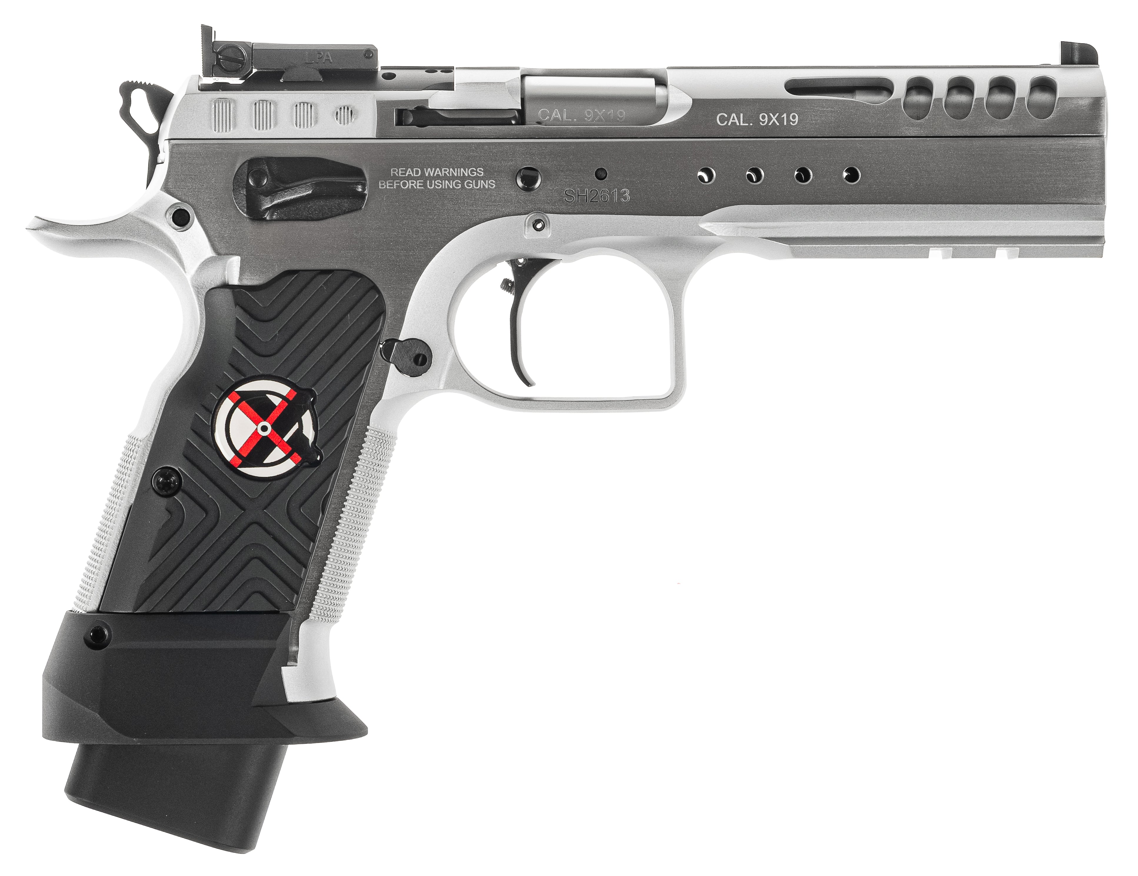 Pistolet TANFOGLIO LIMITED MASTER XTREME Optic Ready CHROME calibre 9x19