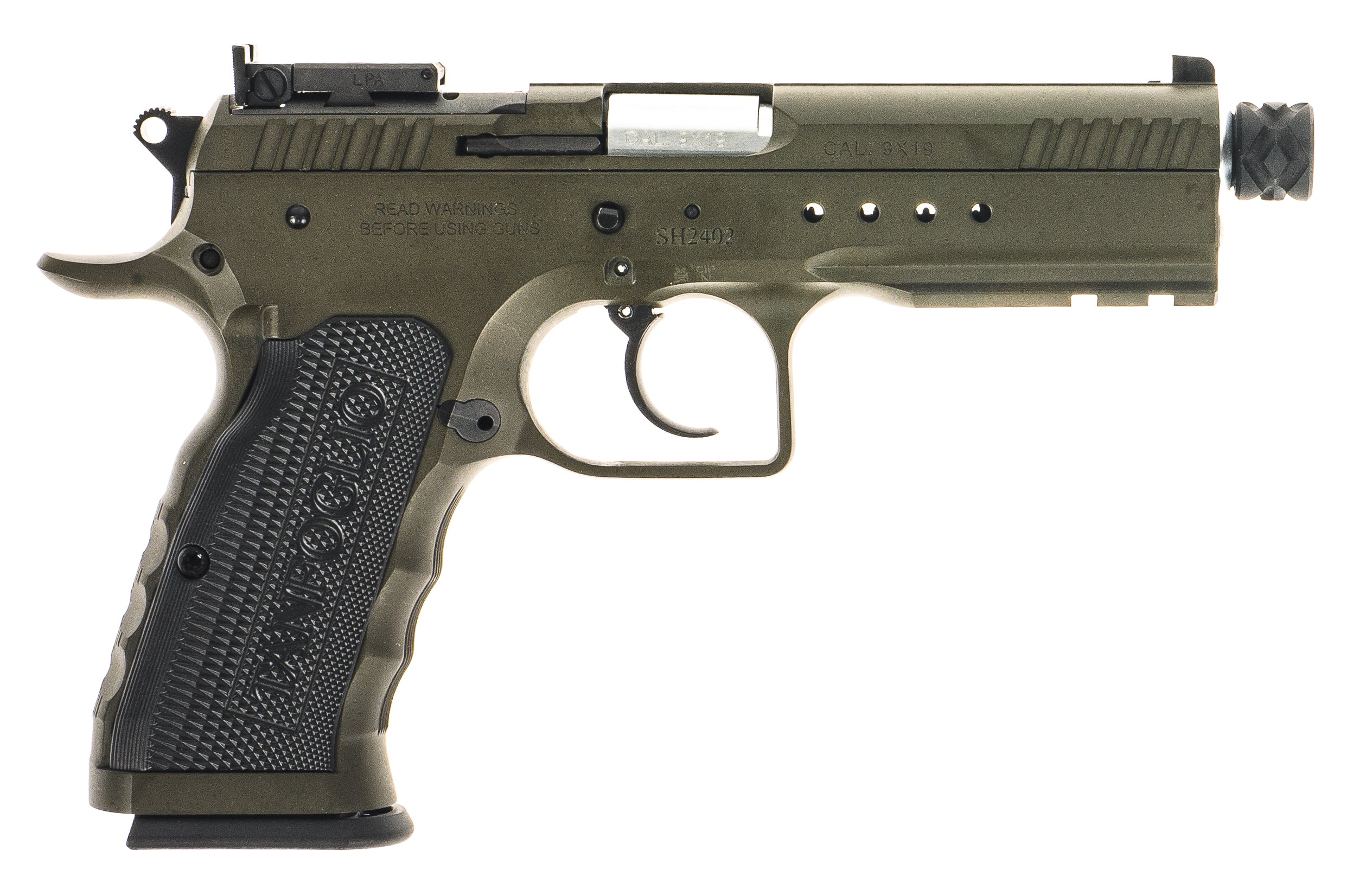 PISTOLET TANFOGLIO TACTICAL PRO 9X19 GREEN
