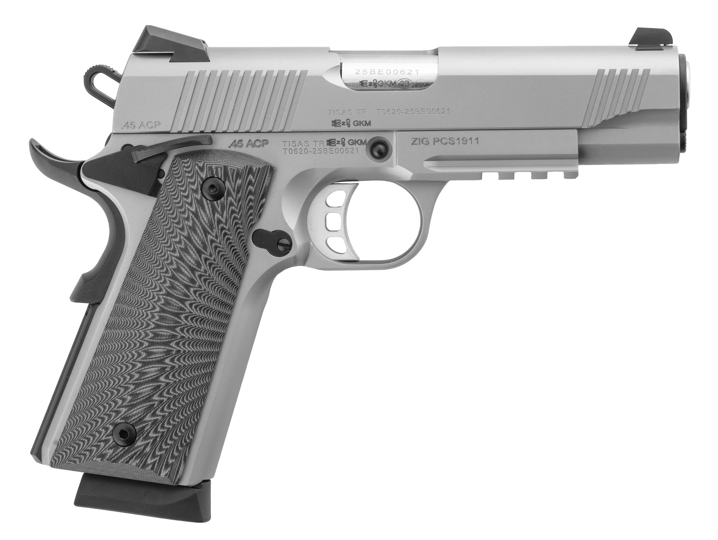 Pistolet TISAS ZIG PCS 1911 Inox 4.25