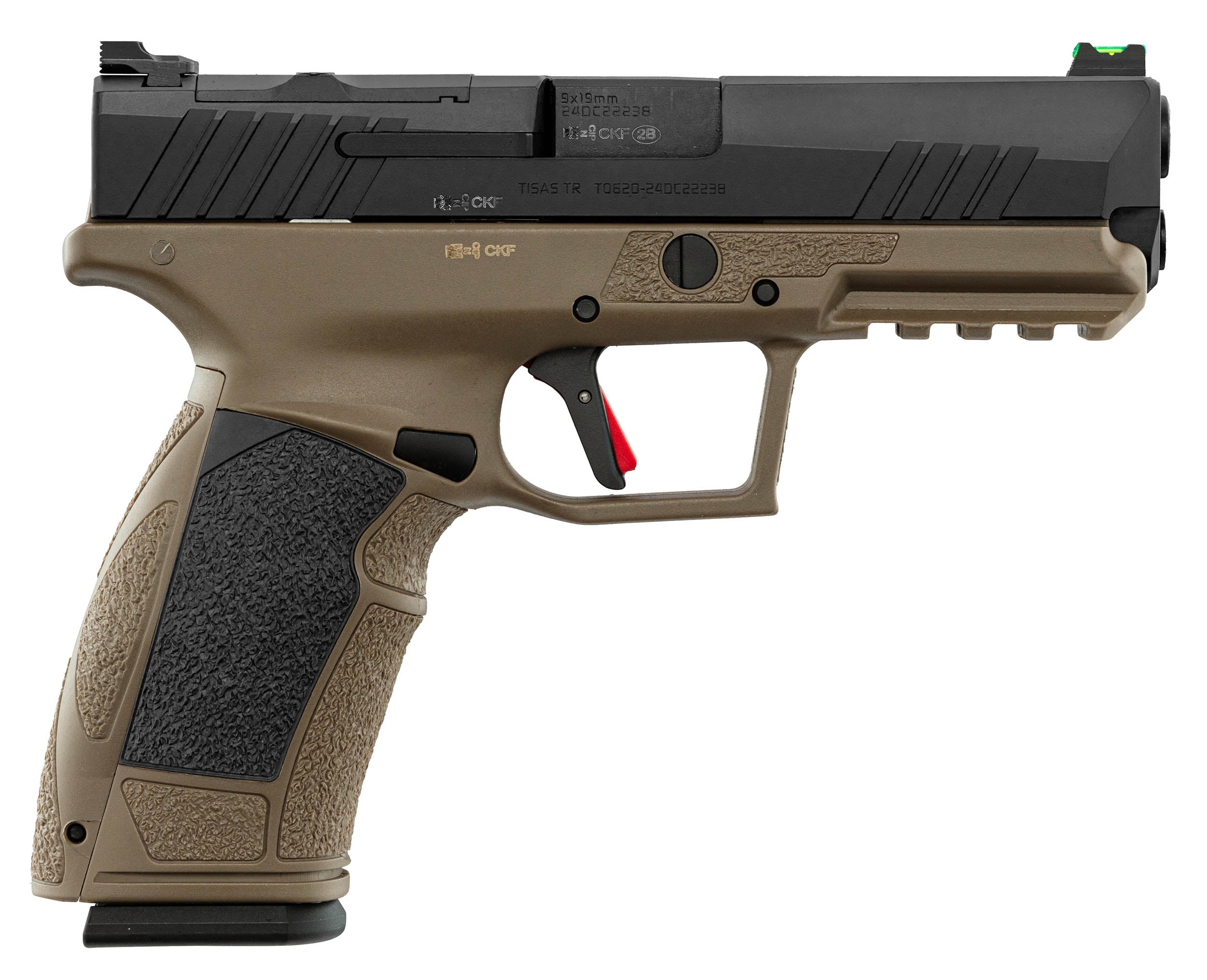Pistolet TISAS PX-9 Duty Gen 3 cal. 9x19 mm Optic Ready bicolore Noir / FDE