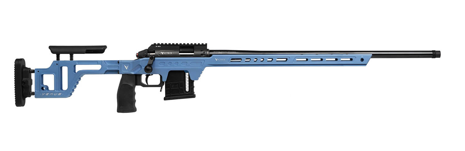 Carabine à verrou VICTRIX Venus V TLD bleue calibre .22 LR canon 26