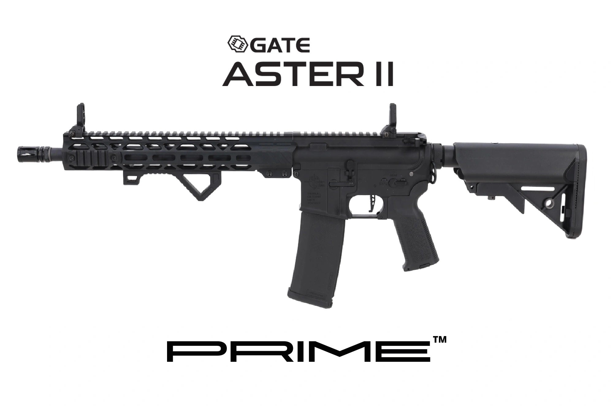 Réplique airsoft AEG SPECNA ARMS RRA SA-P24 PRIME BLDC GATE ASTER II 6 mm Noire