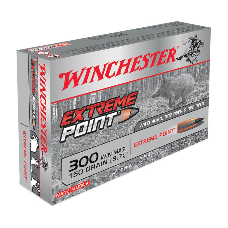 MUNITIONS WINCHESTER .300 WINCHESTER MAGNUM EXTREME POINT 150 GR – LOT DE 120 CARTOUCHES