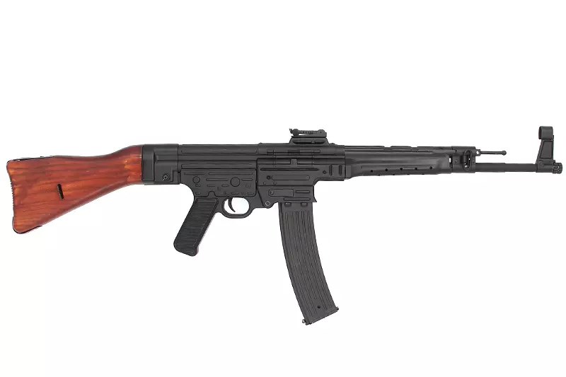 Réplique airsoft S&T MP44 / StG44 AEG 6 mm bois et métal – Chargeur 550 billes