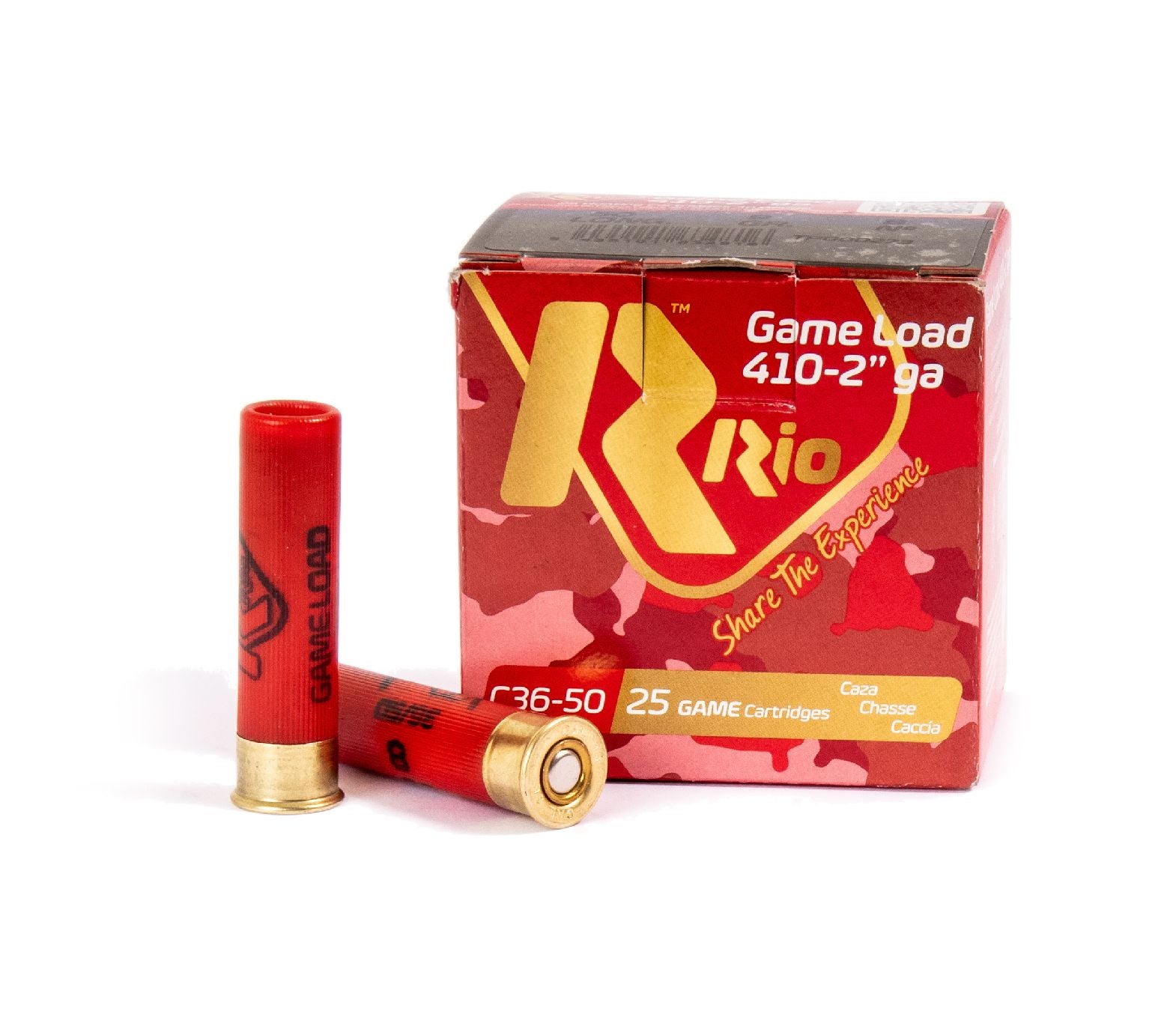 Cartouches RIO Game Load calibre 36 (12 mm) 9 g plomb n°7 bourre à jupe – Lot de 300 cartouches