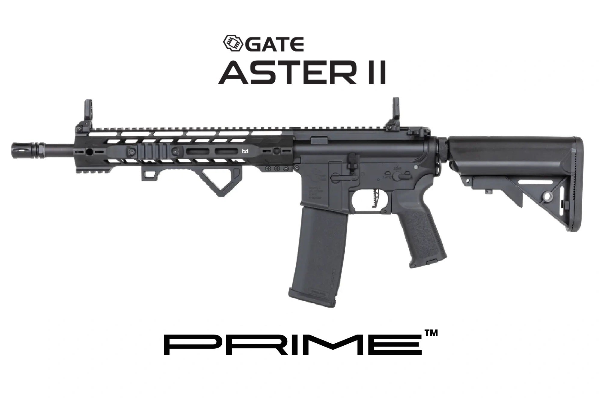Réplique airsoft SPECNA ARMS SA-P14 PRIME RRA ASTER II Brushless noire AEG 6 mm