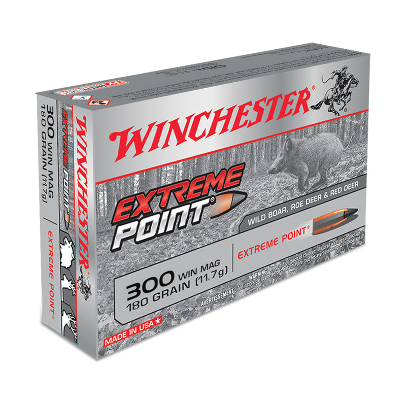 MUNITIONS WINCHESTER .300 WINCHESTER MAGNUM EXTREME POINT 180 GR – LOT DE 120 CARTOUCHES