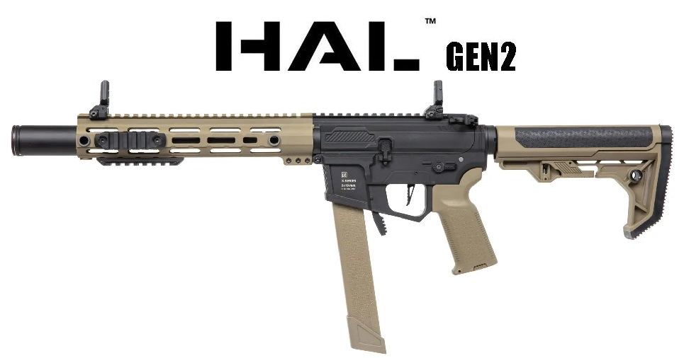Réplique airsoft AEG SPECNA ARMS SA-FX02 FLEX Gen.2 BLDC HAL ETU Brushless Half-Tan 6 mm