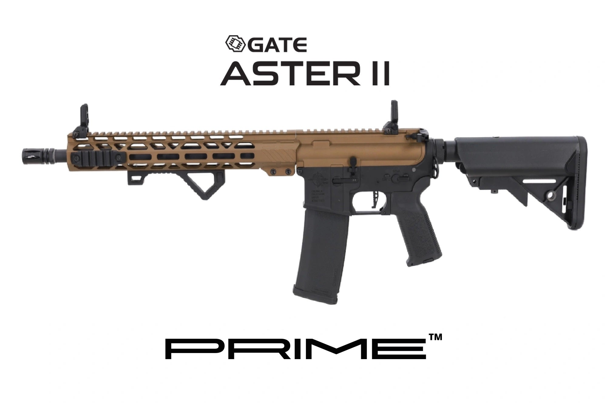 Réplique airsoft AEG SPECNA ARMS RRA SA-P24 PRIME BLDC GATE ASTER II 6 mm Chaos Bronze